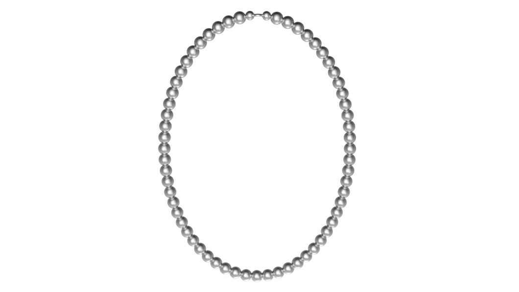 Silver Bead Necklace