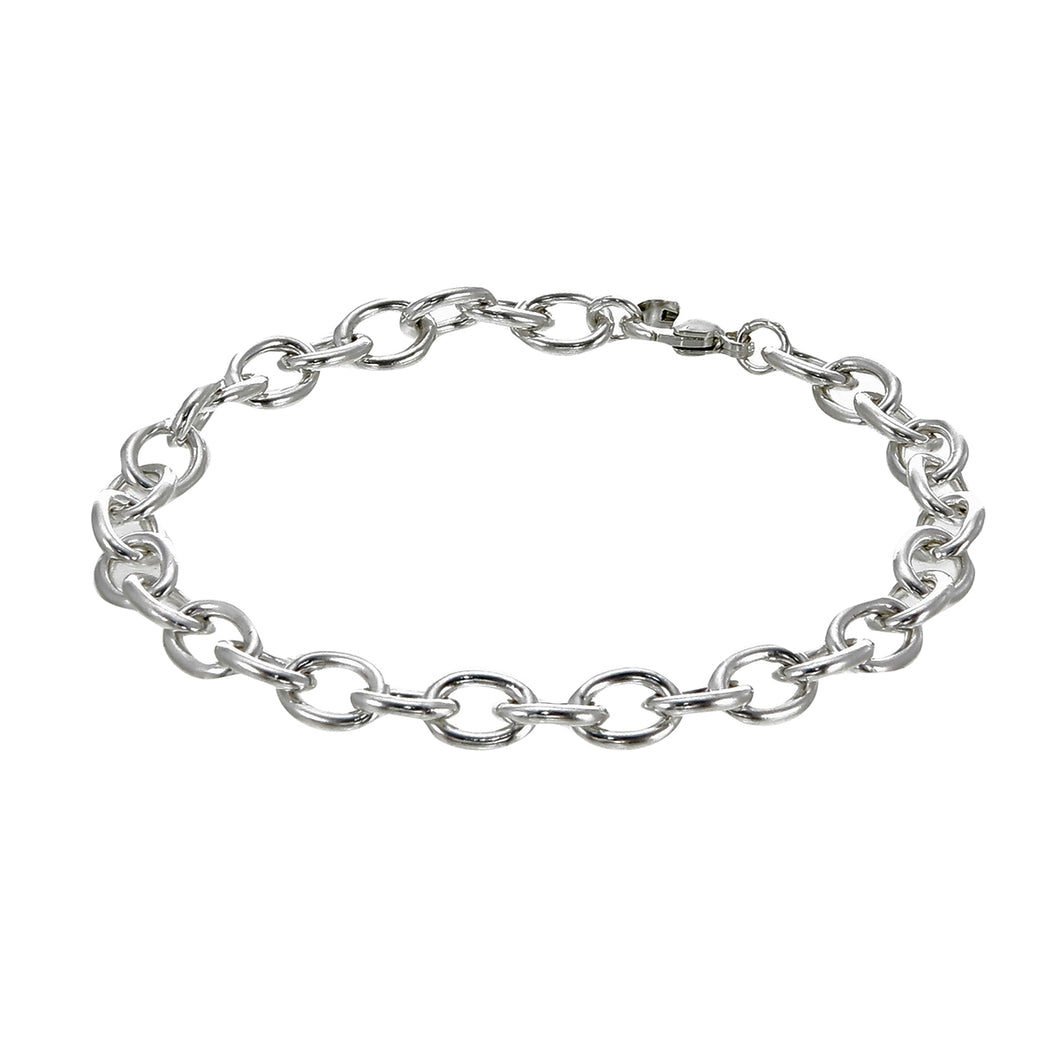 Classic Chain Link Charm Bracelet